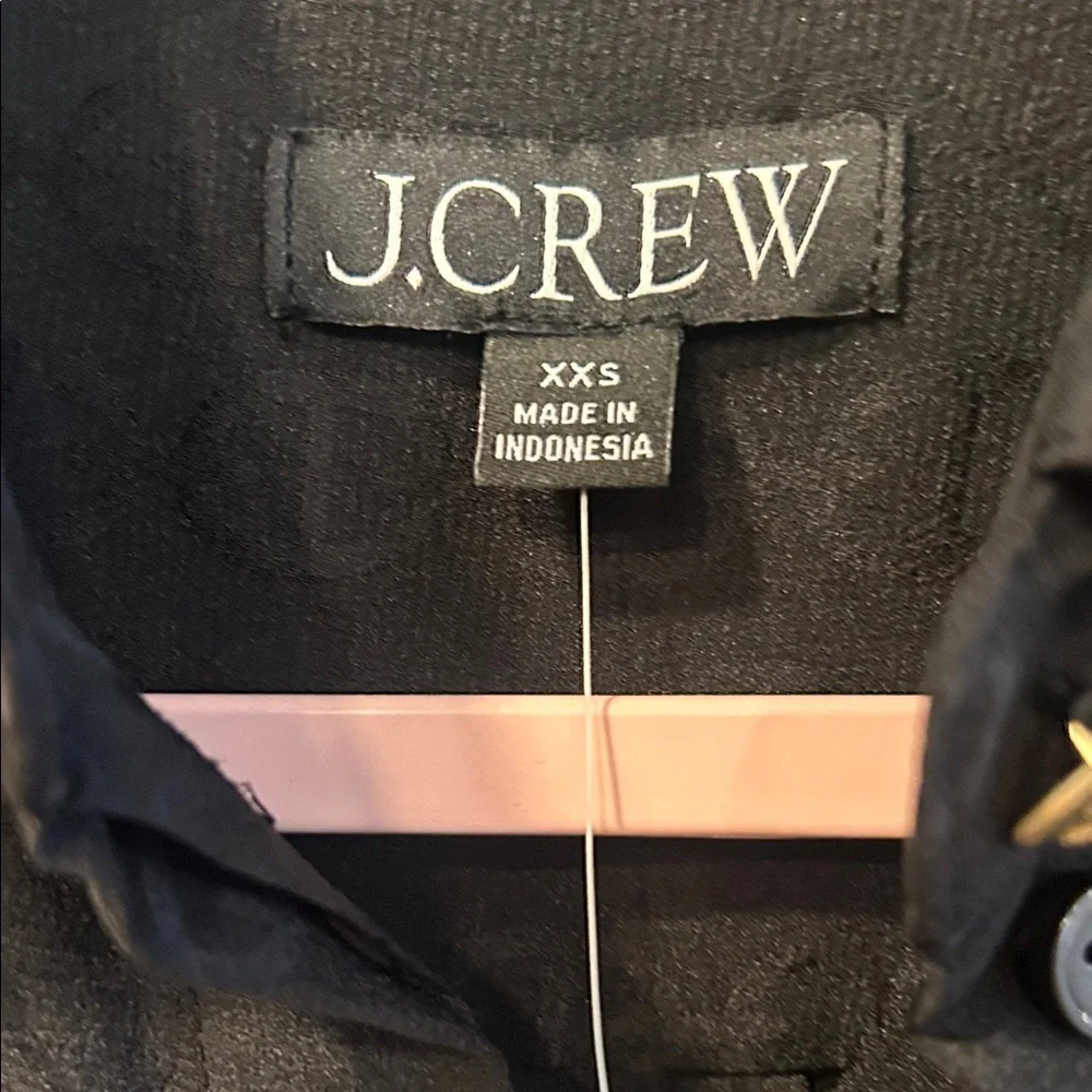 J. Crew Black Jaquard Monogram  Women's Shirt NWT